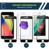 iPhone 8 Glazen Screenprotector - Full Cover - Set van 2
