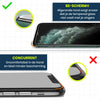 iPhone XS Glazen Screenprotector - Case Friendly - Set van 2